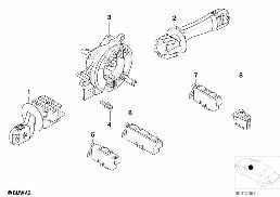 STEERING-COLUMN STALK/ WINDOW LIFTER diagram for BMW 3 Series E46 318i