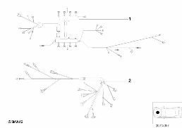 ENGINE WIRING HARNESS diagram for BMW X5 E53 4.4i