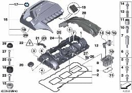 CYLINDER HEAD COVER diagram for BMW 1 Series F21 M135i