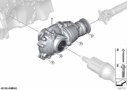 前驅動橋 / 固定裝置 diagram for BMW X5 F15 40eX