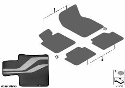 M PERFORMANCE FLOORMATS