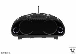 RETROFIT MULTIFUNCTIONAL CLUSTER diagram for BMW 5 Series F10 LCI 535i