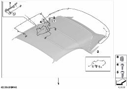 CONVERTIBLE TOP WIRING HARNESS diagram for BMW 2 Series F23 LCI 225d