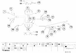 PARTS, ENGINE MODULE WIRING diagram for BMW 5 Series E39 540i