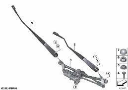 個別部品、ウィンドウ ウォッシャー diagram for BMW X2 F39 20iX