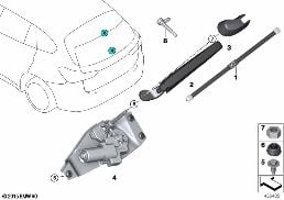 個別部品､R ウィンドウ ウォッシャー diagram for BMW X2 F39 20iX