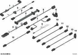 VARIOUS ADDITIONAL WIRING SETS diagram for BMW 3 Series E90 318d