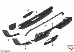AEROKIT, TRIM PANEL DECOR ELEMENTS, REAR