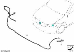 個別部品､ヘッドライト ウォッシャー(SRA) diagram for BMW X2 F39 20iX