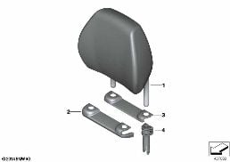 REAR SEAT HEAD RESTRAINT