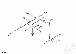 Faisceau de cables de chauffage diagram for BMW 5 Series E39 525td