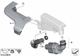 AIR DUCT diagram for BMW X5 F15 40eX