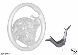 INDIVIDUAL STEERING WHEEL TRIM diagram for BMW X5 F15 25dX
