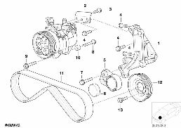 AIR COND.COMPRESSOR-SUPPORTING BRACKET diagram for BMW 3 Series E36 318tds
