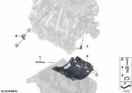 Pièces de bloc-moteur diagram for BMW 3 Series F31 LCI 318i