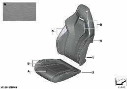 Individual Bezug M Multifunktionssitz diagram for BMW X5 M F85 X5 M