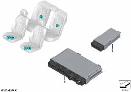 CONTROL UNIT FOR SEAT MODULE diagram for BMW X3 G08 30iX