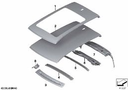 ROOF diagram for BMW 2 Series F45 Active Tourer LCI 225i
