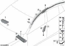 AIRBAG diagram for BMW 6 Series F13 640i