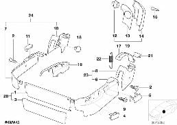 SEAT FRONT SEAT COVERINGS diagram for BMW 8 Series E31 850Ci