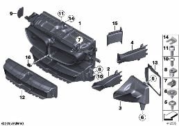 AIR DUCTS diagram for BMW 6 Series F12 650iX