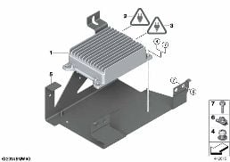 BATTERY CHARGE MODULE / BCU150 diagram for BMW 6 Series F06 Gran Coupé 640dX