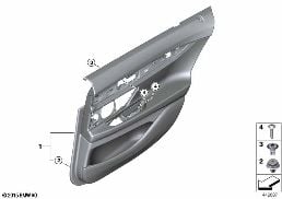 DOOR TRIM, REAR diagram for BMW 7 Series G11 LCI 730i