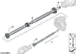 4-WHEEL DRIVE SHAFT/INSERT NUT diagram for BMW X3 G01 30iX
