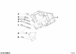 轴承座 空调压缩机 diagram for BMW X5 E53 4.6is