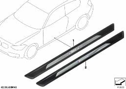 ILLUMINATED DOOR SILL STRIP diagram for BMW 4 Series F33 425d