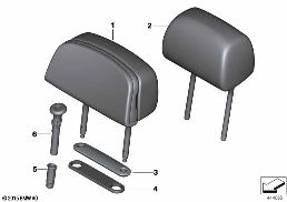 REAR SEAT HEAD RESTRAINT