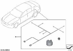 RETROFIT KIT, THEFT ALARM diagram for BMW 7 Series G12 740LdX