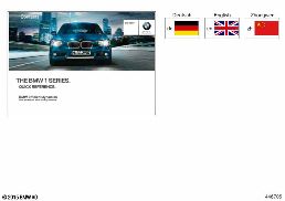 QUICK REF. GUIDE F20, F21 WITH IDRIVE diagram for BMW 1 Series F21 LCI 125d