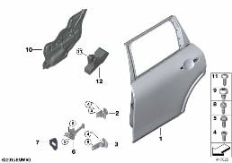 REAR DOOR - HINGE/DOOR BRAKE