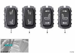 开关 座椅调整装置 后座区登车 diagram for BMW 4 Series F33 440i