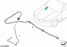 Piezas suelt.p instal. de lavaparabrisas diagram for BMW 7 Series G12 725Ld