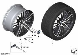 BMW LA WHL.M DOUBLE SPOKE 650M - 21