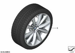WINTER WHEEL WITH TIRE V-SPOKE 642 - 18