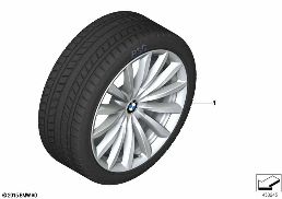 WINTER WHEEL WITH TIRE V-SPOKE 620 - 19