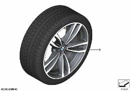 WINTER WHEEL W.TIRE M DOUB.SP.647M-19