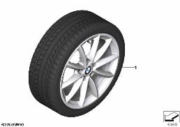 WINTER WHEEL WITH TIRE V-SPOKE 560 - 17