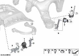 HEADLIGHT VERTICAL AIM CONTROL SENSOR diagram for BMW 6 Series G32 GT 620dX