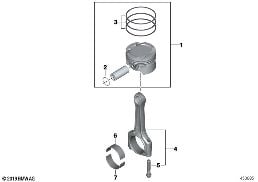 CRANKSHAFT ASBLY - CONNECTING ROD/PISTON