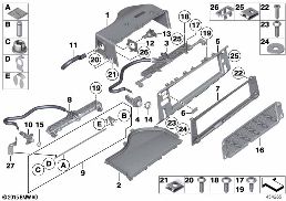 Příruční schránka diagram for BMW Rolls-Royce Phantom RR1 Phantom