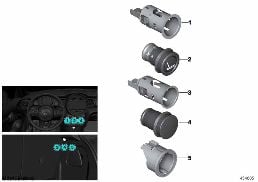 Zapalniczki / gniazda elektr. diagram for BMW MINI F56 LCI JCW