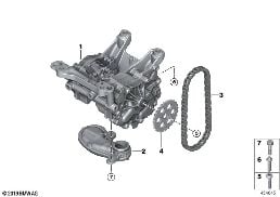 LUBRICATION SYSTEM/OIL PUMP WITH DRIVE