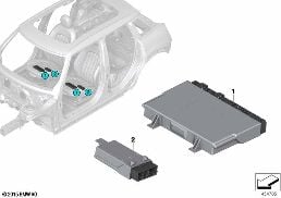 Sterownik modułu foteli diagram for BMW MINI F56 LCI JCW
