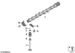 VALVE TIMING GEAR, CAMSHAFT, INLET diagram for BMW X3 G01 LCI 30i