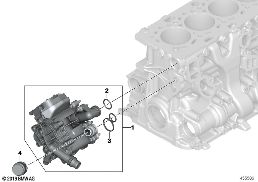 COOLING SYSTEM-THERMOSTAT HOUSING diagram for BMW 7 Series G11 730i