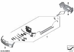 RETROFIT, M AERODYNAMIC KIT diagram for BMW X5 F15 25d